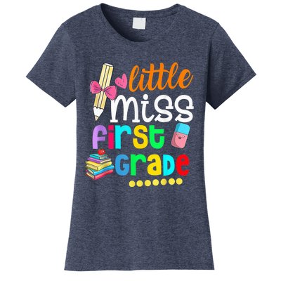 Little Miss First Grade Shirt Back To School 1st Grader Women's T-Shirt