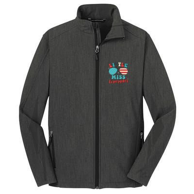 Little Miss Firecracker 4th of July Core Soft Shell Jacket