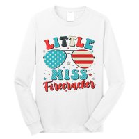 Little Miss Firecracker 4th of July Long Sleeve Shirt