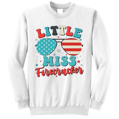 Little Miss Firecracker 4th of July Sweatshirt