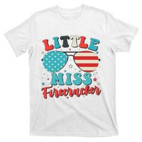 Little Miss Firecracker 4th of July T-Shirt