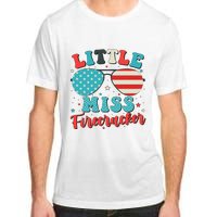 Little Miss Firecracker 4th of July Adult ChromaSoft Performance T-Shirt