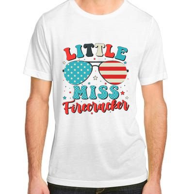 Little Miss Firecracker 4th of July Adult ChromaSoft Performance T-Shirt