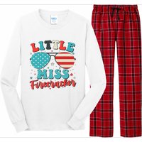 Little Miss Firecracker 4th of July Long Sleeve Pajama Set