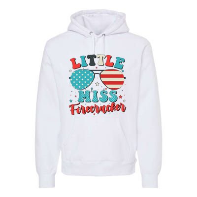 Little Miss Firecracker 4th of July Premium Hoodie