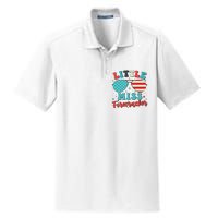 Little Miss Firecracker 4th of July Dry Zone Grid Polo