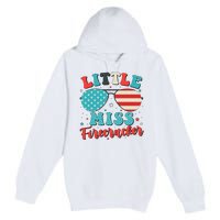 Little Miss Firecracker 4th of July Premium Pullover Hoodie