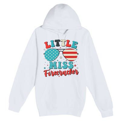 Little Miss Firecracker 4th of July Premium Pullover Hoodie