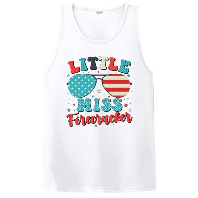 Little Miss Firecracker 4th of July PosiCharge Competitor Tank