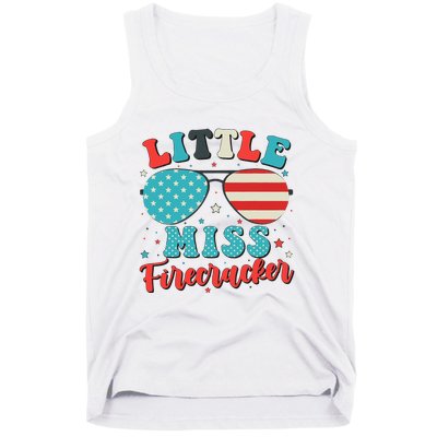 Little Miss Firecracker 4th of July Tank Top