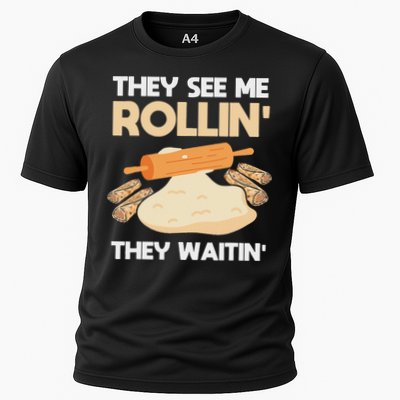 Lefse Master Funny Lefse Cooling Performance Crew T-Shirt