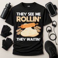 Lefse Master Funny Lefse Cooling Performance Crew T-Shirt