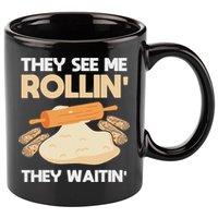 Lefse Master Funny Lefse 11oz C Handle Ceramic Mug