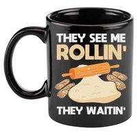 Lefse Master Funny Lefse 11oz C Handle Ceramic Mug