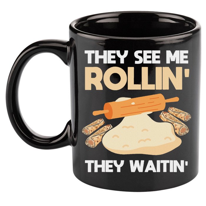 Lefse Master Funny Lefse 11oz C Handle Ceramic Mug