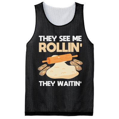 Lefse Master Funny Lefse Mesh Reversible Basketball Jersey Tank