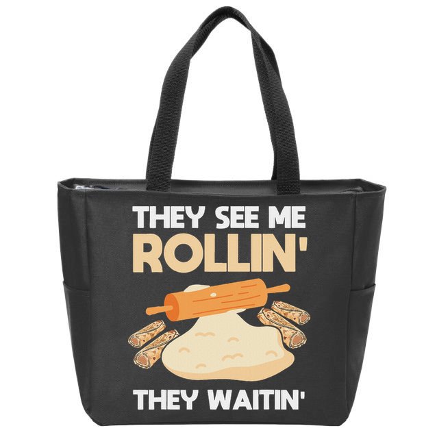 Lefse Master Funny Lefse Zip Tote Bag
