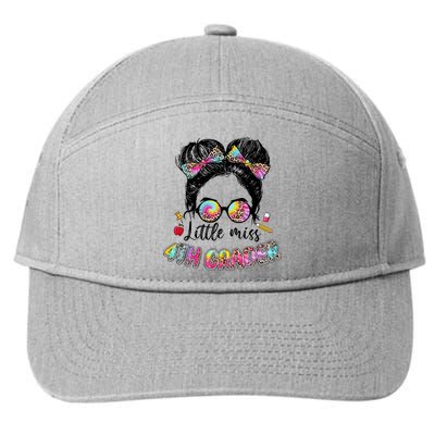 Little Miss Fourth Grade Back To School Cute Gift 4Th Grade Gift 7-Panel Snapback Hat