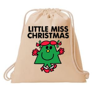 Little Miss Festive Christmas Xmas Holiday Drawstring Bag