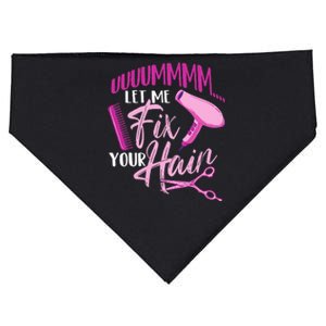 Let Me Fix Your Hair - Hairdresser Hairstylist Beautician USA-Made Doggie Bandana