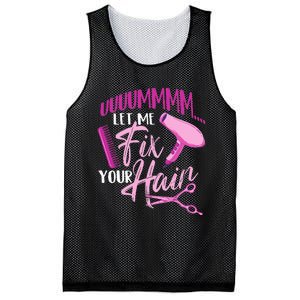 Let Me Fix Your Hair - Hairdresser Hairstylist Beautician Mesh Reversible Basketball Jersey Tank