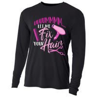 Let Me Fix Your Hair - Hairdresser Hairstylist Beautician Cooling Performance Long Sleeve Crew