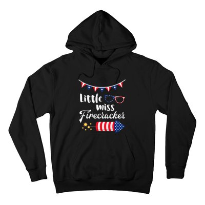 Little Miss Firecracker 4th Of July Hoodie