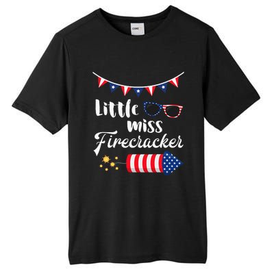 Little Miss Firecracker 4th Of July Tall Fusion ChromaSoft Performance T-Shirt