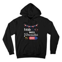 Little Miss Firecracker 4th Of July Tall Hoodie