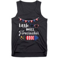 Little Miss Firecracker 4th Of July Tank Top