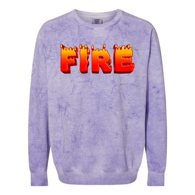 Last Minute Family Couples Halloween Fire And Ice Costumes Colorblast Crewneck Sweatshirt