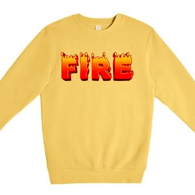 Last Minute Family Couples Halloween Fire And Ice Costumes Premium Crewneck Sweatshirt