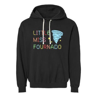 Little Miss Fournado 4th Birthday Garment-Dyed Fleece Hoodie