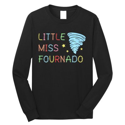 Little Miss Fournado 4th Birthday Long Sleeve Shirt