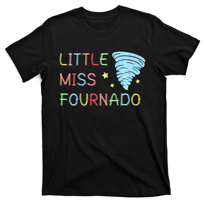 Little Miss Fournado 4th Birthday T-Shirt