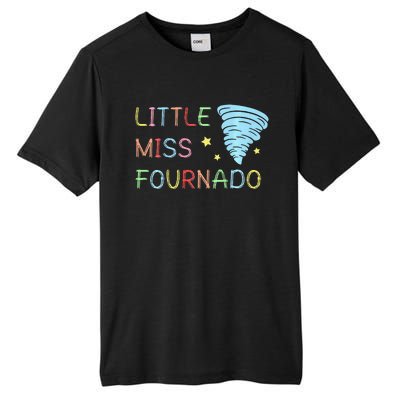 Little Miss Fournado 4th Birthday Tall Fusion ChromaSoft Performance T-Shirt