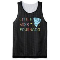 Little Miss Fournado 4th Birthday Mesh Reversible Basketball Jersey Tank