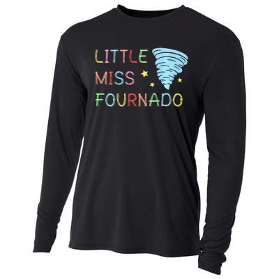 Little Miss Fournado 4th Birthday Cooling Performance Long Sleeve Crew