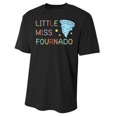 Little Miss Fournado 4th Birthday Performance Sprint T-Shirt