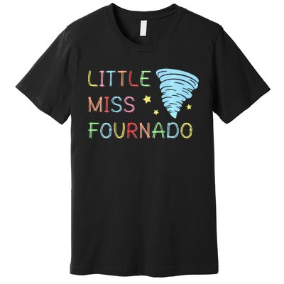 Little Miss Fournado 4th Birthday Premium T-Shirt