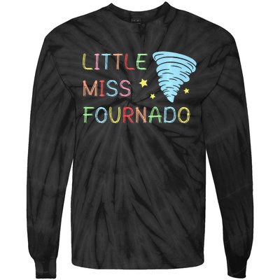 Little Miss Fournado 4th Birthday Tie-Dye Long Sleeve Shirt