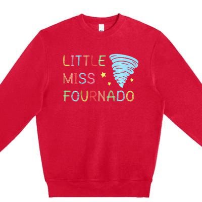 Little Miss Fournado 4th Birthday Premium Crewneck Sweatshirt