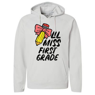 Lil Miss First Grade 1st Back To First Day Of School Performance Fleece Hoodie