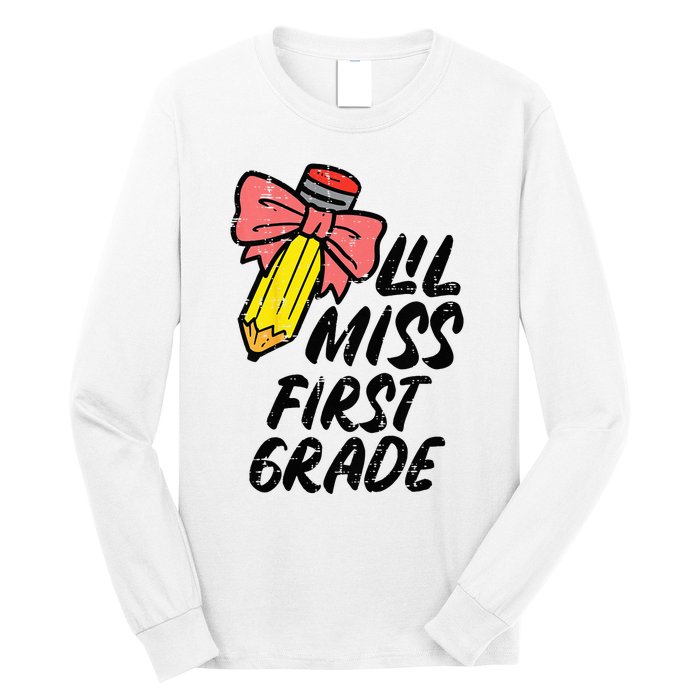 Lil Miss First Grade 1st Back To First Day Of School Long Sleeve Shirt