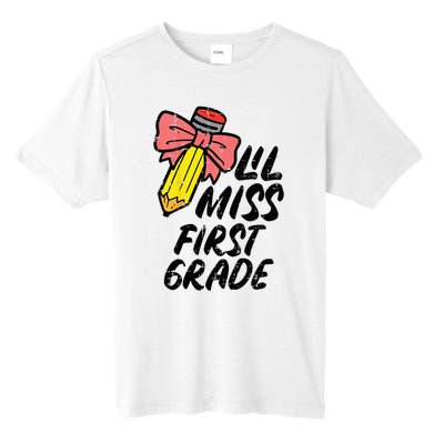 Lil Miss First Grade 1st Back To First Day Of School Tall Fusion ChromaSoft Performance T-Shirt