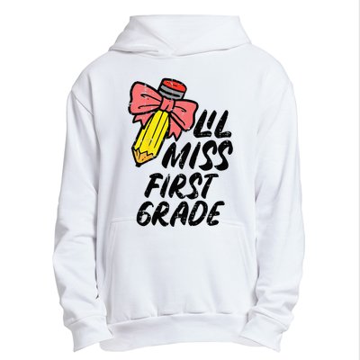 Lil Miss First Grade 1st Back To First Day Of School Urban Pullover Hoodie