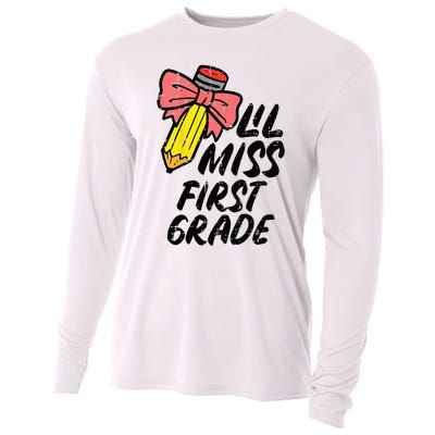 Lil Miss First Grade 1st Back To First Day Of School Cooling Performance Long Sleeve Crew