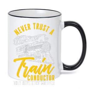 Loco Motives Funny Train Lover Cute Model Railroad Conductor 11oz Black Color Changing Mug