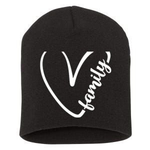 Love My Family Cute Family Short Acrylic Beanie