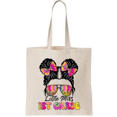 Little Miss First 1st Grade Messy Bun Back To School Bag